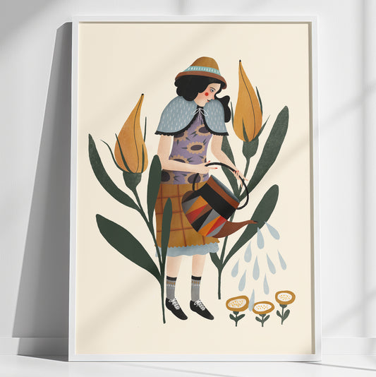 Watering time – A3 Art Print